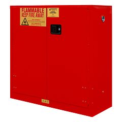 Durham 1030M-17 Fm Approved, Flammable Storage Cabinet, 30 Gallon, 2 Doors, Manual Close, 1 Shelf, Red