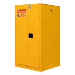 Durham 1055Mdsr-50 Fm Approved, Flammable Storage Cabinet, 55 Gallon, 2 Doors, Manual Close, 1 Shelf, Safety Yellow