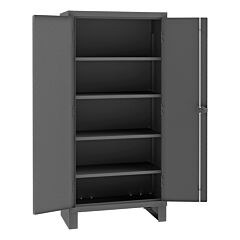 Durham 3702-4S-95 Shelf Cabinet, 14 Gauge, 4 Shelves