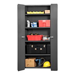 Durham 3953-4S-95 Space Saving Cabinet, 36 X 24, 4 Shelf