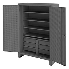 Durham Hdcdp244878-4Ss6B95 Cabinet, 24" X 48", 4 Shelves, 6 Drawers