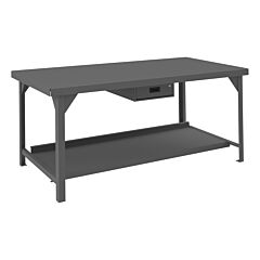Durham Hdwb-3672-177-95 Workbench, 1 Drawer, 72 X 36