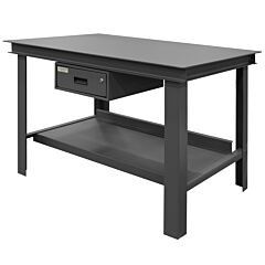 Durham Hwb-3672-177D-95 Super Heavy Duty Workbench, Deep Shelf, With Drawer