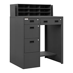 Durham Sfws-392955-95 Stationary File Workstation Stand Up Des