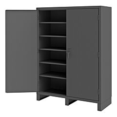 Durham Ssc-602484-5S-95 Shelf Cabinet, 5 Shelves, Recessed Door