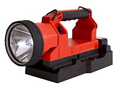 Brightstar 07630 Gen Ii Lighthawk Led 4-Cell W/ Charger Base & 12/24V Dc Plug, Orange
