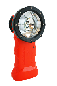 Brightstar 510242 Responder Ra Led W/ Charger Base & 220V Euro & Brit Plugs, Div 1, Orange