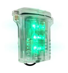 Brightstar 71020G Freakin' Beacon Flasher W/ Plastic Solid Clip, Div1, Green
