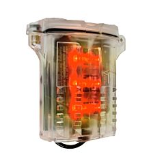Brightstar 71020R Freakin' Beacon Flasher W/ Plastic Solid Clip, Div1, Red