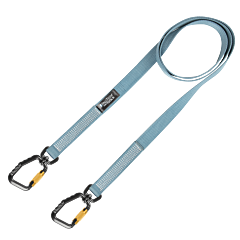 Falltech 5340B Tool Tether, 40 Lbs, Non-Stretch, Swivel Alum Carabiners, 78?, 1/Pk