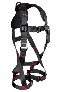 Falltech 8141Bsm Ft-Iron Full Body Harness 1D Standard Non-Belted, Dual Size Small/Medium, Qc Legs And Chest, Large Pad