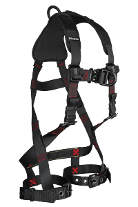 Falltech 8143Bfd2X Ft-Iron Full Body Harness 1D+Fd Climbing Non-Belted, 2X-Large, Tb Legs/Qc Chest, Large Pad