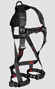 Falltech 8143Bsm Ft-Iron Full Body Harness 1D Standard Non-Belted, Dual Size Small/Medium, Tb Legs/Qc Chest, Large Pad
