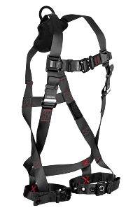 Falltech 8143Xs Ft-Iron Full Body Harness 1D Standard Non-Belted, X-Small, Tb Legs/Qc Chest