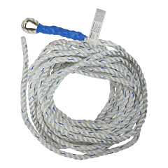 Falltech 8151T 50' Vll Thimble-Eye + Taped-End 5/8" White
