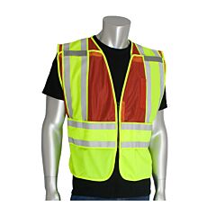 Pip 302-Psv-Red-Nl Pip Ansi Type P Class 2 Public Safety Vest, Red