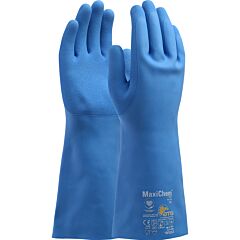 Maxichem® Cut™ 76-733/Xxl Latex Blend Coated Gloves With Tritech™ Liner And Non-Slip Grip On Palm & Fingers, 14", Blue, Size 2X-Large