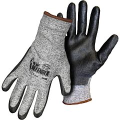 Boss 1Pu4000X Seamless Knit Hppe Blended Gloves With Polyurethane Coated Flat Grip On Palm & Fingers, Gray, Size X-Large