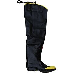 Boss 2Hs623109 Rubber Hip Boot Steel Toe, Black, Size 9