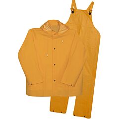 Boss 3Pr0300Yl Premium Three-Piece Rainsuit, 0.35Mm, Yellow, Size Large