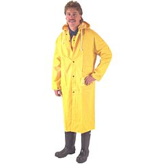 Boss 3Pr8000Yl Premium Two-Piece 48" Raincoat, 0.35 Mm, Yellow, Size Large