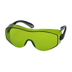 Bouton Optical 250-98-0024 Otg Rimless Safety Glasses With Black Gray Temple And Ir Filter Shade 1.7 Lens And Anti-Scratch Anti-Fog Coating, Black
