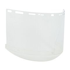 Bouton Optical 251-01-5210 Universal Fit Polycarbonate Safety Visor With Chin Cup, .040" Thickness, Clear