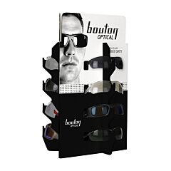 Bouton Optical 252-Cds-12 Three-Sided Counter Display, Black