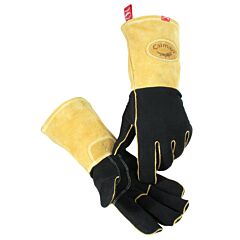 Caiman 1852-6 Deerskin Wool Lined Mig/Stick Welding Gloves, Black, Size X-Large