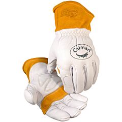 Caiman 1871-6 Premium Goat Grain Unlined Palm Wool Insulated Back Tig/Mig/Multi-Task Welding Gloves, Natural, Size X-Large