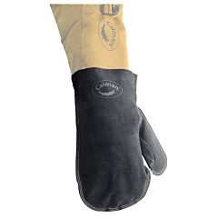 Caiman 1879-1 Leather Mitt Cover, Black
