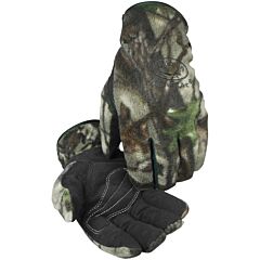 Caiman 2394-2 Synthetic Leather Palm Gloves With Camouflage Fleece Back And Heatrac® Insulation, Camouflage, Size X-Small
