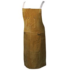 Caiman 3142 Apron, Boarhide, Bib Style, 42", Brown