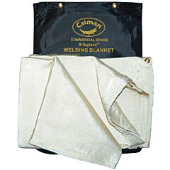 Caiman 69661 6Ft X 6Ft 26Oz Silkglass Welding Blanket, White, One Size