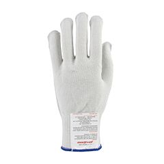 Claw Cover 22-770M Polyester Over Dyneema® Silica Stainless Steel Core Antimicrobial Gloves, Heavy-Weight, White, Size Medium