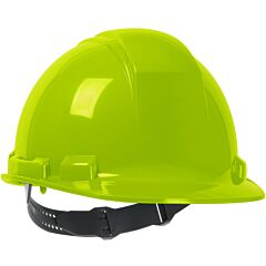 Dynamic 280-Hp241-44 Cap Style Hard Hat With Hdpe Shell, 4-Point Suspension And Pin-Lock Adjustment, Hi-Vis Yellow