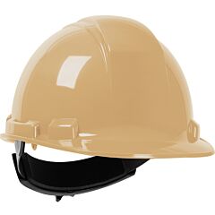 Dynamic 280-Hp241R-10 Cap Style, Hdpe Shell, 4-Point Textile Suspension, Ratchet Adjustment, Beige