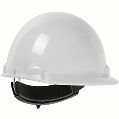 Dynamic 280-Hp341R-01 Cap Style Smooth Dome Hard Hat With Hdpe Shell, 4-Point Suspension And Wheel-Ratchet Adjustment, White