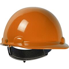 Dynamic 280-Hp341R-03 Cap Style Smooth Dome Hard Hat With Hdpe Shell, 4-Point Suspension And Wheel-Ratchet Adjustment, Orange