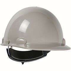 Dynamic 280-Hp341R-09 Cap Style Smooth Dome Hard Hat With Hdpe Shell, 4-Point Suspension And Wheel-Ratchet Adjustment, Gray