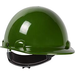 Dynamic 280-Hp341R-74 Cap Style Smooth Dome Hard Hat With Hdpe Shell, 4-Point Suspension And Wheel-Ratchet Adjustment, Green