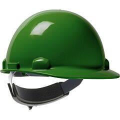 Dynamic 280-Hp341Sr-04 Cap Style Smooth Dome Hard Hat With Hdpe Shell, 4-Point Suspension And Swing Wheel-Ratchet Adjustment, Dark Green