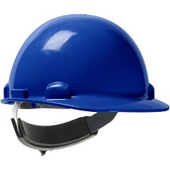 Dynamic 280-Hp341Sr-17 Cap Style Smooth Dome Hard Hat With Hdpe Shell, 4-Point Suspension And Swing Wheel-Ratchet Adjustment, Royal