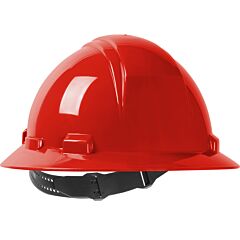 Dynamic 280-Hp641-15 Full Brim Hard Hat With Hdpe Shell, 4-Point Suspension And Pin-Lock Adjustment, Red