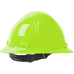 Dynamic 280-Hp641-44 Full Brim Hard Hat With Hdpe Shell, 4-Point Suspension And Pin-Lock Adjustment, Hi-Vis Yellow