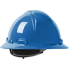 Dynamic 280-Hp641Rv-07 Vented, Full Brim Hard Hat With Hdpe Shell, 4-Point Suspension And Wheel Ratchet Adjustment, Sky Blue