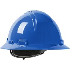 Dynamic 280-Hp641Rv-17 Vented, Full Brim Hard Hat With Hdpe Shell, 4-Point Suspension And Wheel Ratchet Adjustment, Royal