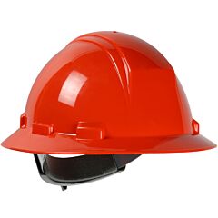 Dynamic 280-Hp642R-03 Type Ii Full Brim Hard Hat With Hdpe Shell, 4-Point Suspension And Wheel Ratchet Adjustment, Orange