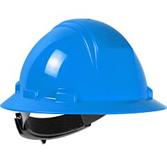 Dynamic 280-Hp642R-07 Type Ii Full Brim Hard Hat With Hdpe Shell, 4-Point Suspension And Wheel Ratchet Adjustment, Sky Blue