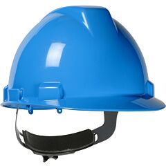 Dynamic 280-Hp741R-07 Cap Style Hard Hat With Hdpe Shell, 4-Point Suspension And Wheel Ratchet Adjustment, Sky Blue